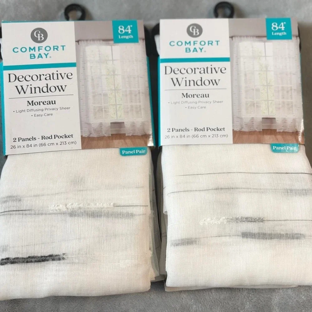 Comfort Bay Moreau decorativ Sheer Curtains 26